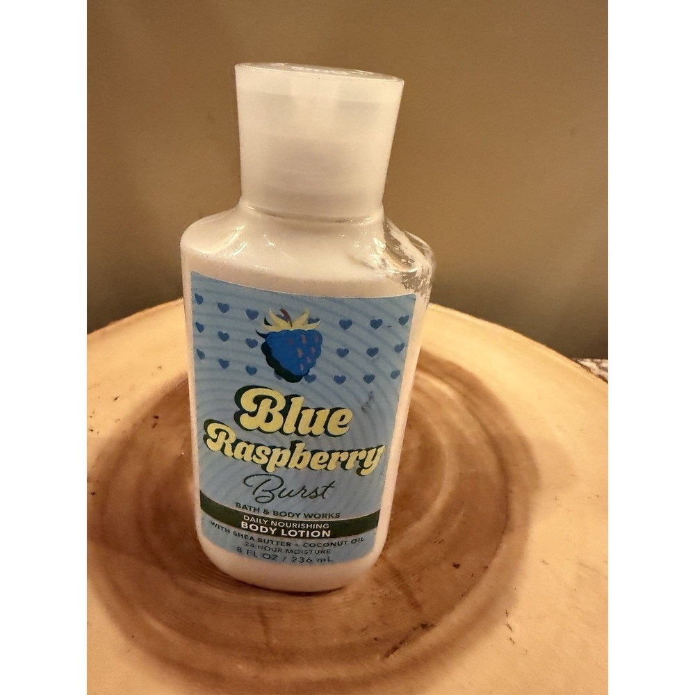 Bath‎ & Body Works BLUE RASPBERRY BURST 24HR Moisture Body Lotion Cream 8 oz